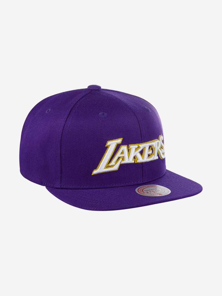 Бейсболка с прямым козырьком MITCHELL NESS 6HSSMM20203-LALPURP Los Angeles Lakers NBA (фиолетовый)