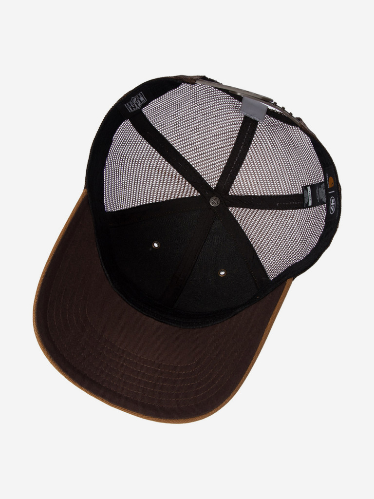 Бейсболка с сеточкой 47 BRAND Carhartt collab Carolina Panthers NFL (коричневый)