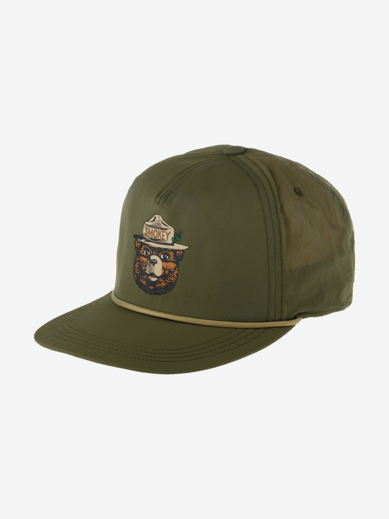 Бейсболка с прямым козырьком AMERICAN NEEDLE 23023A-SBEAR Smokey Bear Catalina (оливковый)