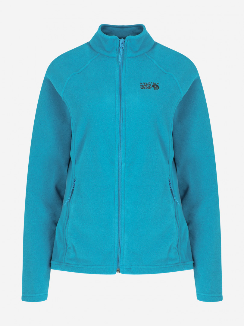 фото Джемпер флисовый женский mountain hardwear polartec microfleece full zip, синий