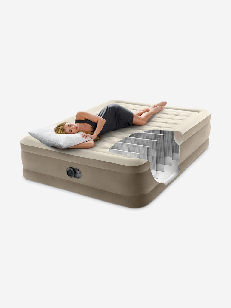 Кровать надувная Intex 64428ND с встроенным насосом 220В 152х203х46см