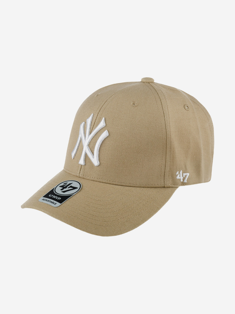 Бейсболка 47 BRAND B-MVP17WBV-KH New York Yankees MLB (бежевый)
