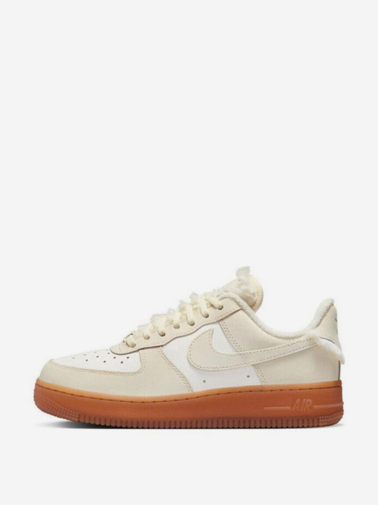 Кеды Nike Air Force 1 Sail Gum Faux Fur