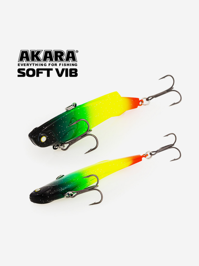 Воблер ратлин Akara Soft Vib 105мм 38г A21 виб зимний на щуку, судака