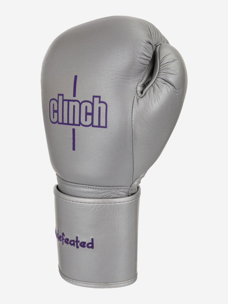 Перчатки боксерские Clinch Undefeated Russian Team серебристые