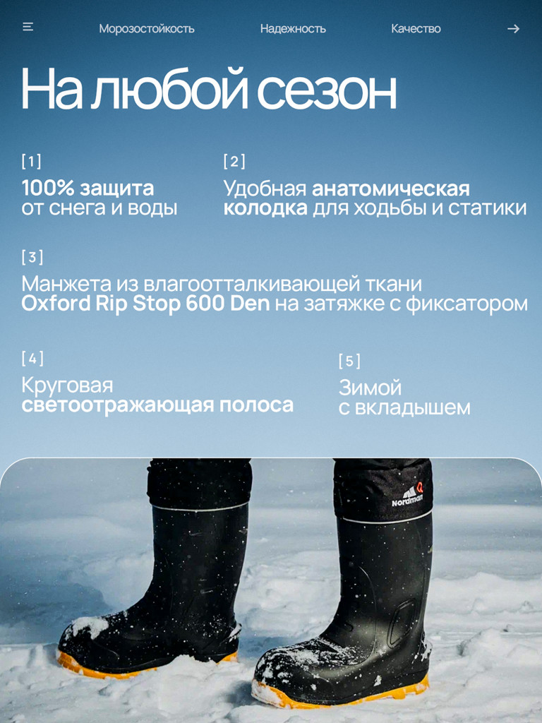 Сапоги мужские утепленные Nordman Quaddro с тэп подошвой