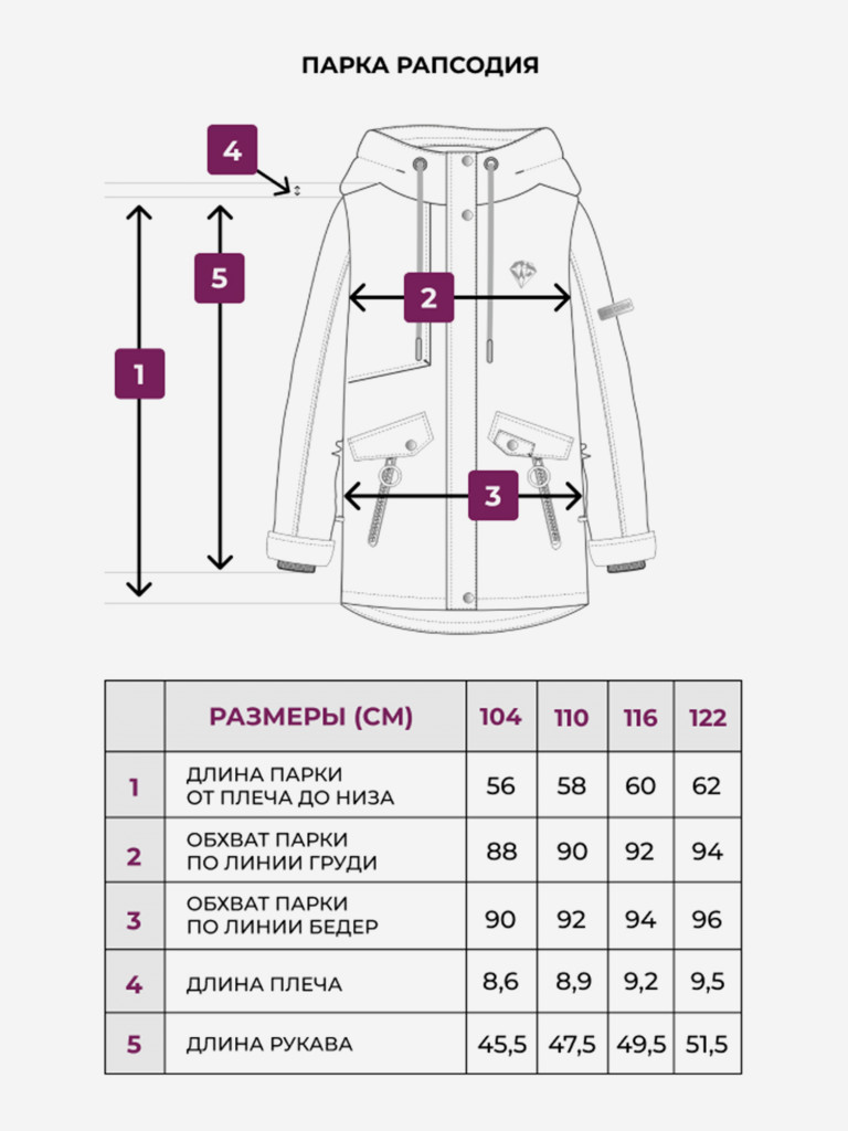 Зимняя парка для девочки UKI KiDS