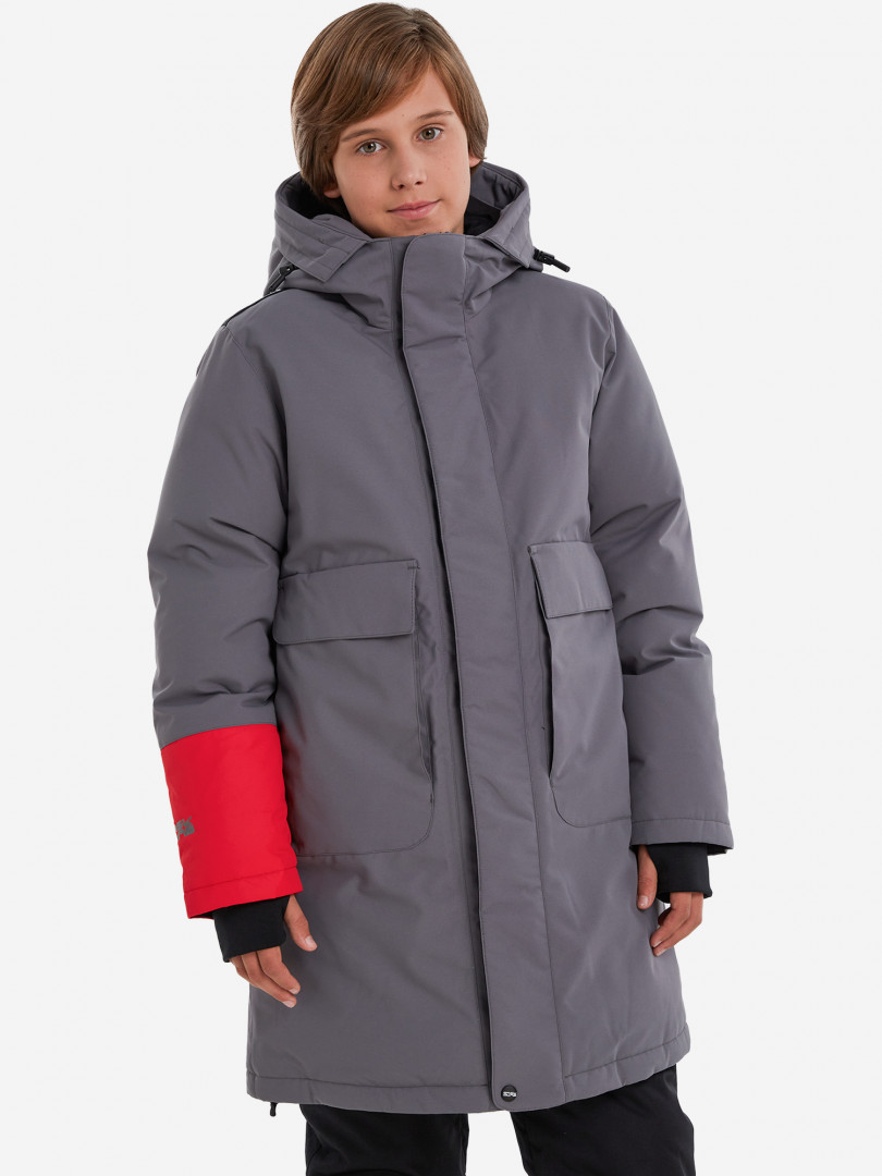 фото Пуховик для мальчиков bask, серый