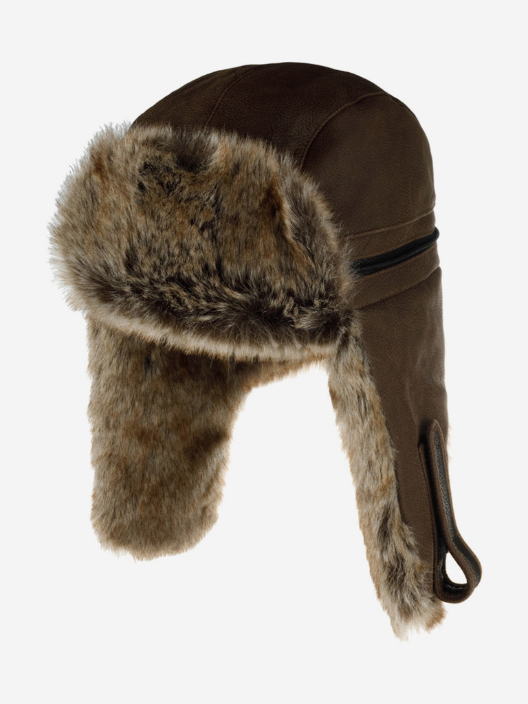 Шапка-ушанка STETSON 9297303 BOMBER CAP COWHIDE