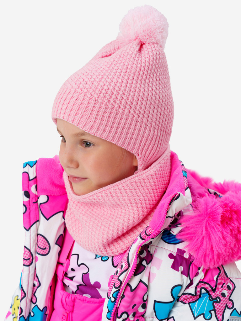 Комплект для девочки: шапка, снуд PlayToday