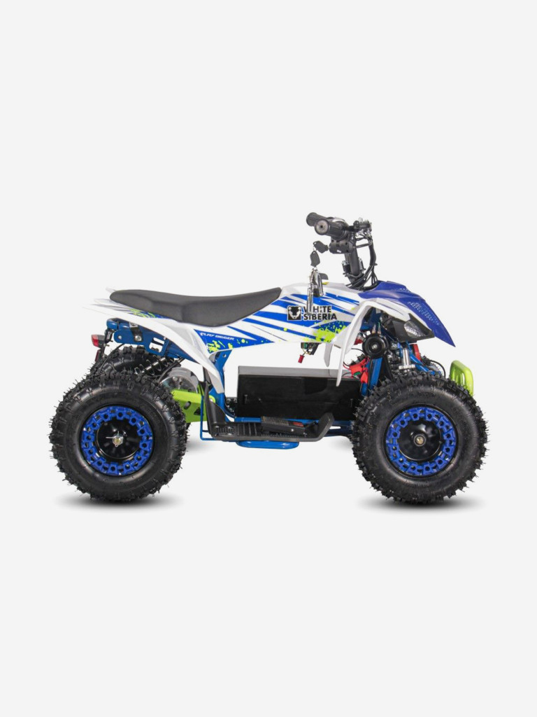 Детский электроквадроцикл White Siberia Sneg Leto R 1000W 36V 12Ah синий