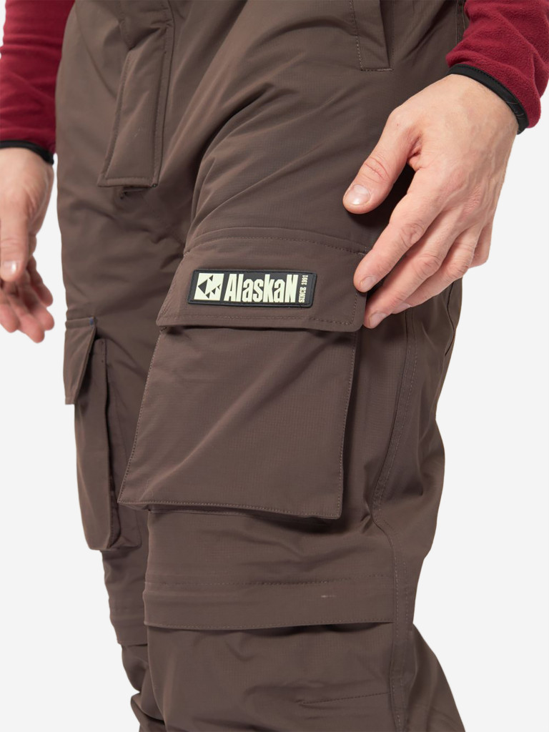 Костюм зимний Alaskan Russian Mission FS хаки/коричневый (куртка+полукомбинезон) для рыбалки и охоты