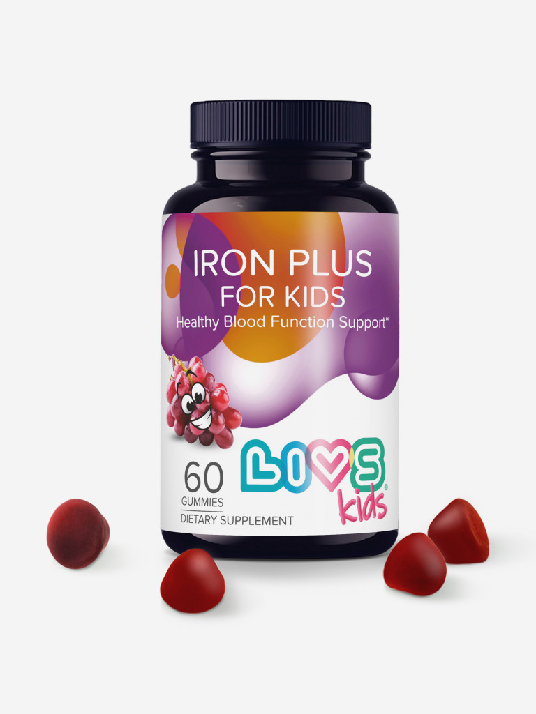 Комплекс мультивитамины железо плюс для детей LIVS, 60 шт.