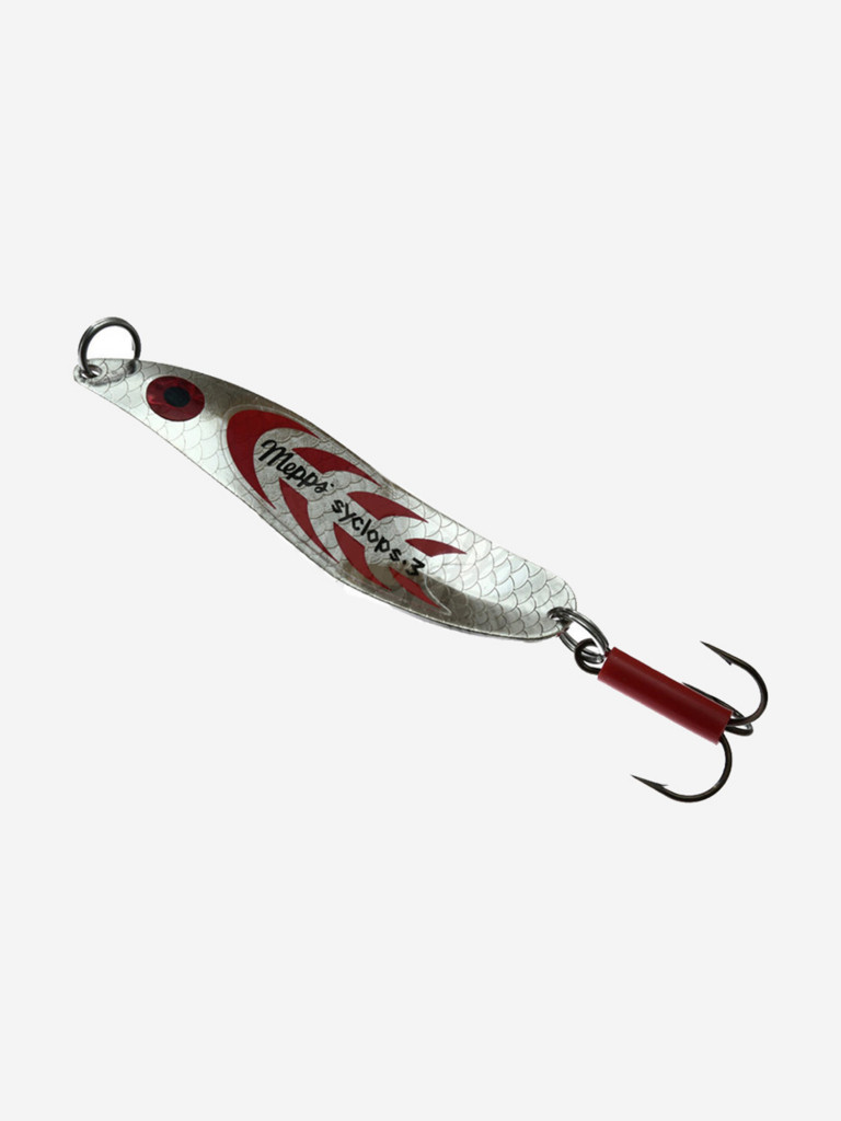 Блесна колебалка для рыбалки Mepps SYCLOPS, 3, SILVER/Red, 1 штука