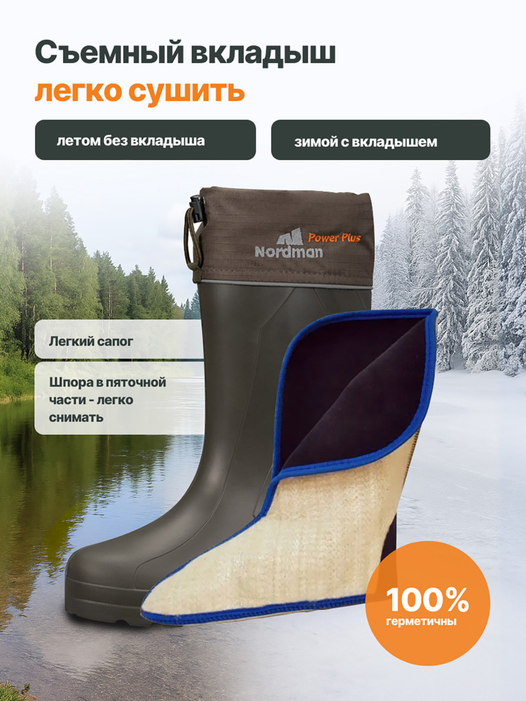 Сапоги резиновые Nordman Power Plus с ТЭП подошвой