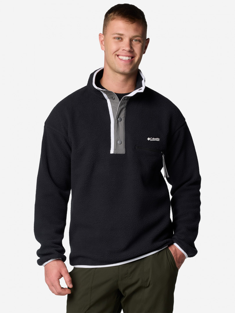 Джемпер флисовый мужской Columbia Helvetia II Half Snap Fleece 30965250299 Черный, размер 46, фото 1