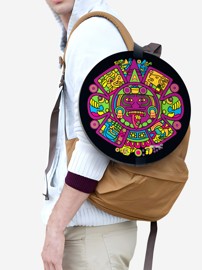 Сидушка туристическая круглая с рисунком