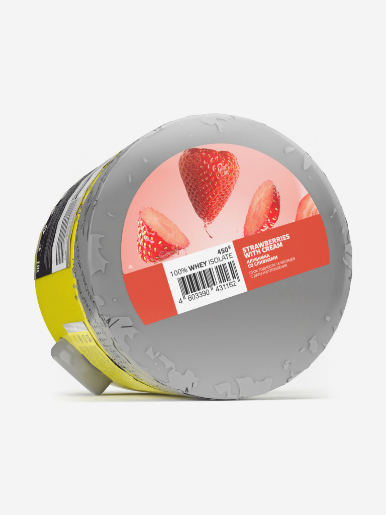 Сывороточный изолят Steelpower 100% Whey Isolate, 450 г, 80% белка, Клубника со сливками