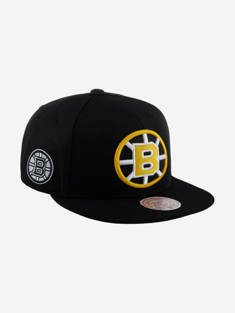Бейсболка с прямым козырьком MITCHELL NESS 6HSSDX22015-BBNBLCK Boston Bruins NHL
