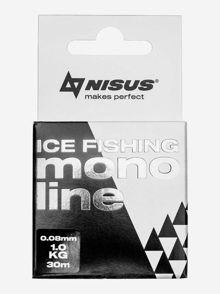 Леска для рыбалки Nisus MONOLINE ICE FISHING Nylon 0,08мм, 30м, 1кг, прозрачный