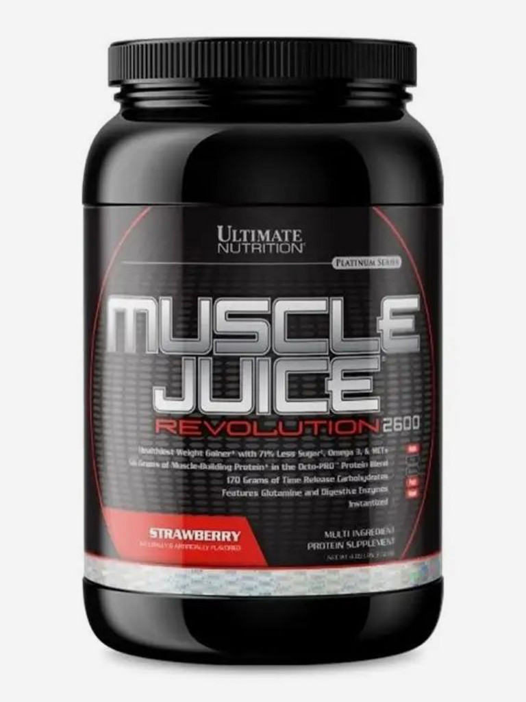 Гeйнeр Ultimate Nutrition Muscle Juice Revolution, 2120 г, Клубника