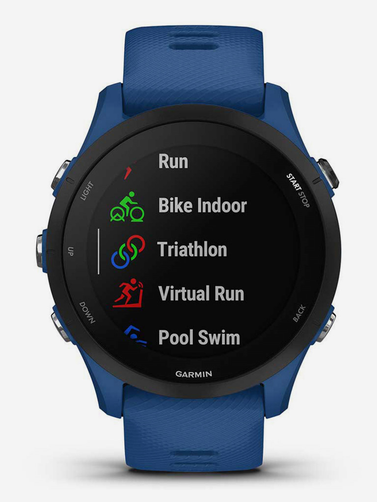 Спортивные часы Garmin Forerunner 255 с синим ремешком