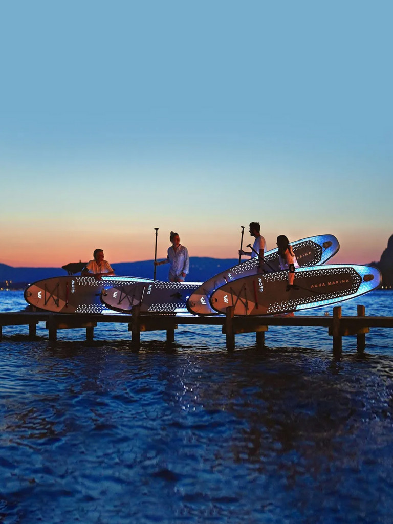 Надувной двухслойный SUP-борд Aqua Marina GLOW, 10'4" 315*79*15 см, сапборд с Подсветкой