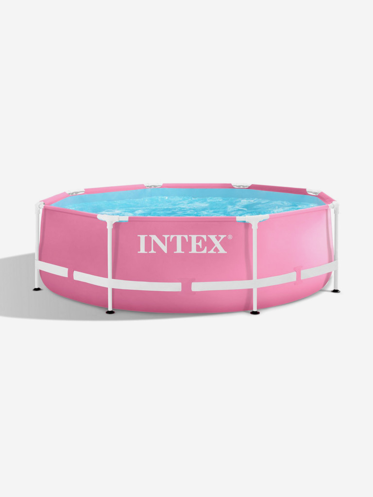 Бассейн каркасный Intex Pink Metal Frame, 244х76 см, розовый