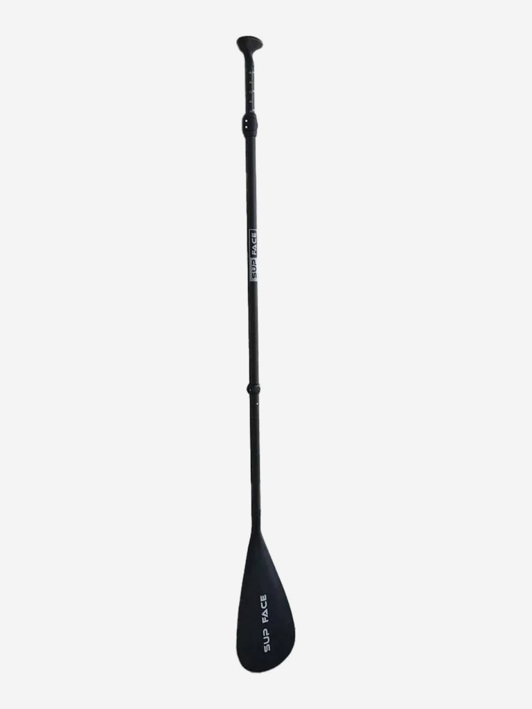 Весло для SUP SUP face, карбоновое, 3-частное, черное, нейлоновая лопасть