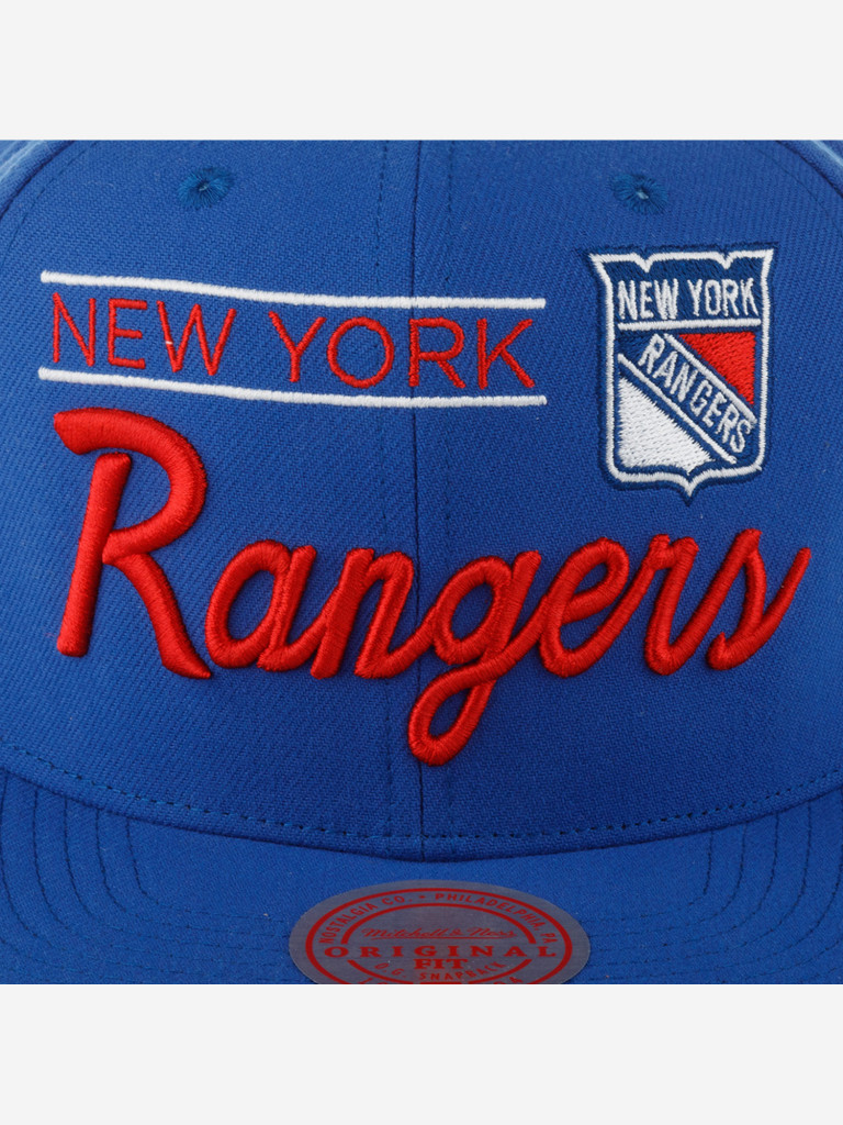 Бейсболка с прямым козырьком MITCHELL NESS 6HSSLD21213-NYABLUE New York Rangers NHL