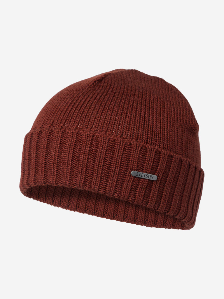 Шапка с отворотом STETSON 8589303 BEANIE MERINO