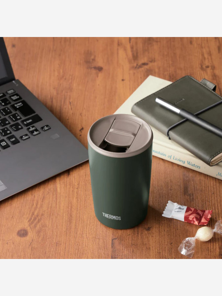 Термокружка для кофе 400 мл THERMOS JDP-401 зелёная