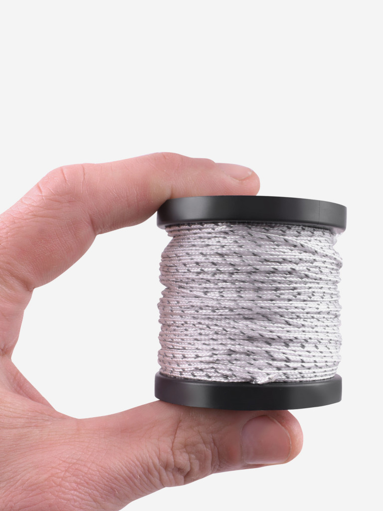 Микрокорд T-Gear x CORD nylon катушка 30м световозвращающий (White)