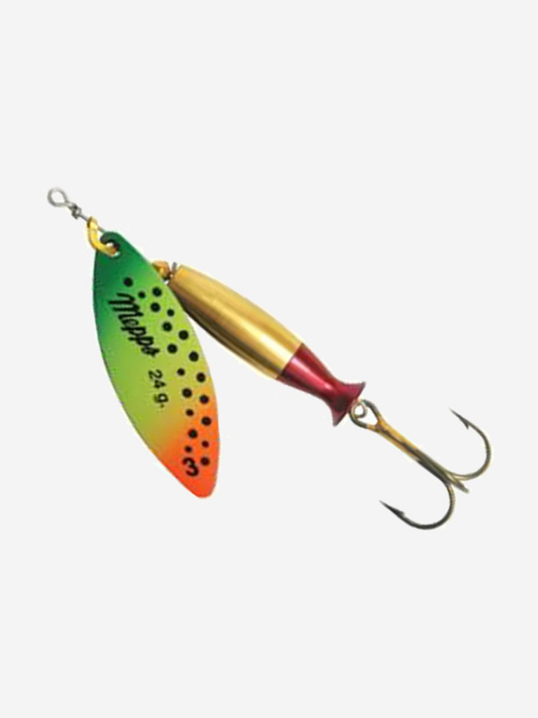 Блесна для рыбалки вертушка Mepps AGLIA LONG HEAVY, 3, Gold/Tiger, 1 штука