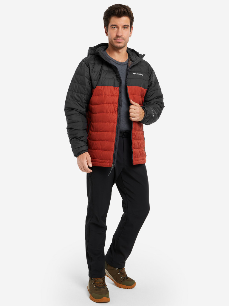 Пуховик мужской Columbia Powder Lite Hooded Jacket арт. 1693931 красный ...