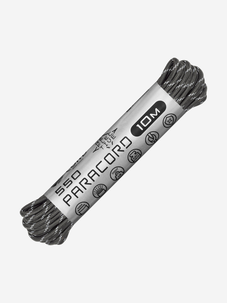 Паракорд 550 CORD nylon 10м RUS световозвращающий (graphite)