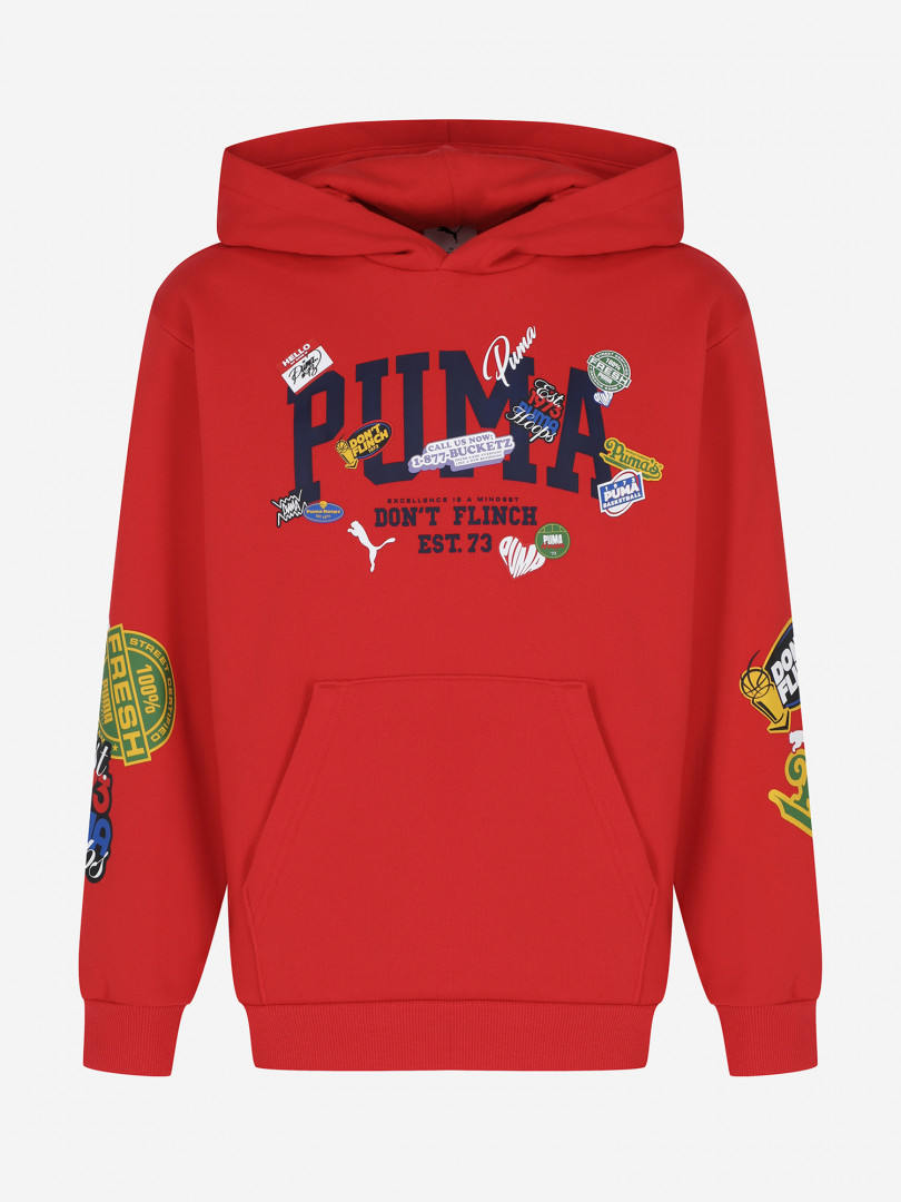 Худи для мальчиков PUMA Basketball Hooperhotline Красный 5999₽