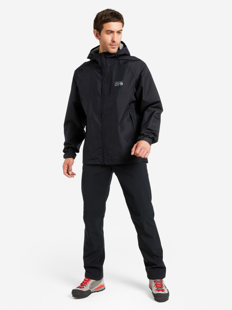 фото Куртка мембранная мужская mountain hardwear exposure/2 gore-tex paclite jacket, черный