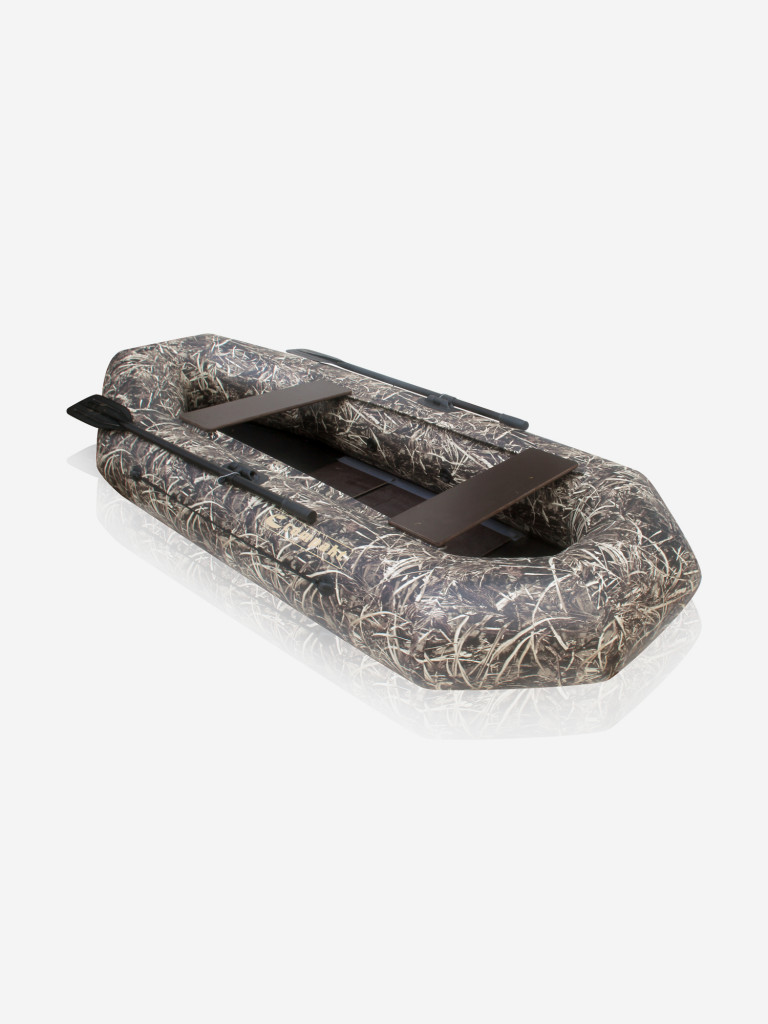 Лодка ПВХ "Компакт-240N"- ФС фанерная слань (камуфляж) упаковка-мешок оксфорд