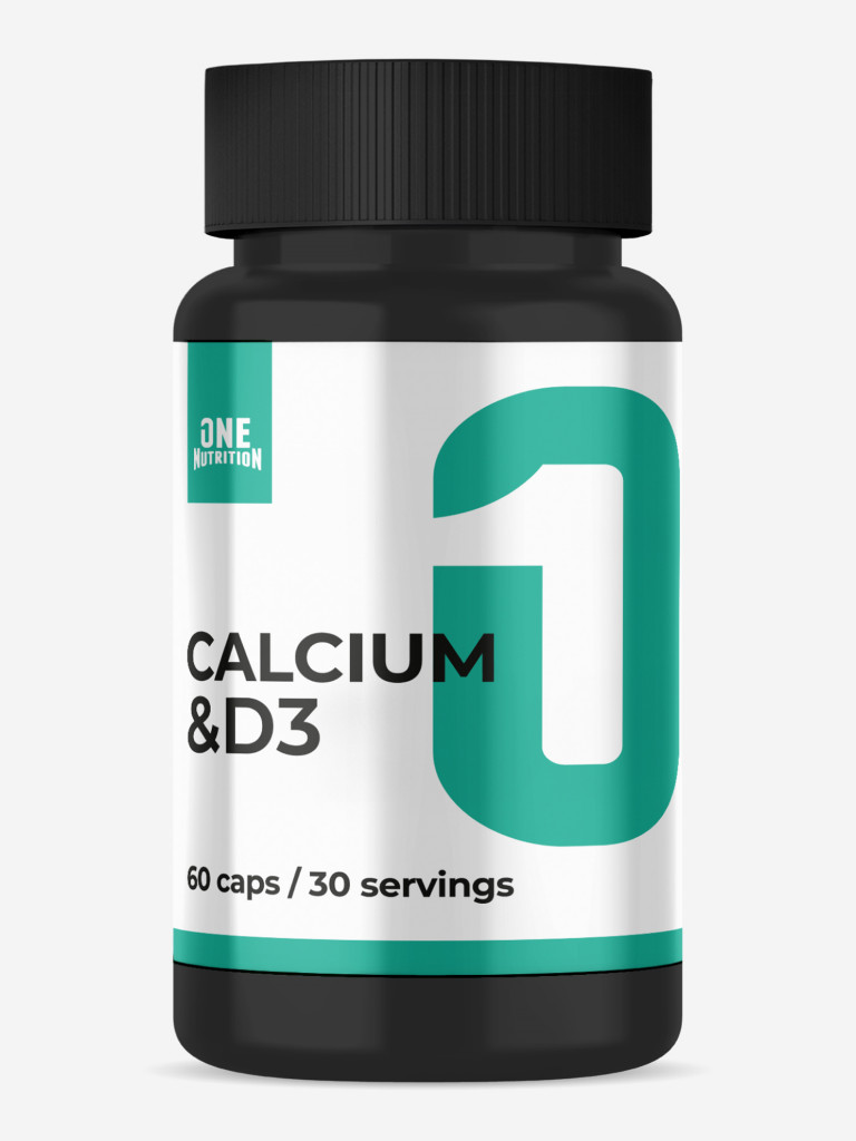Витаминно-минеральный комплекс для костей, One Nutrition, Кальций с витамином D3, 60 капсул