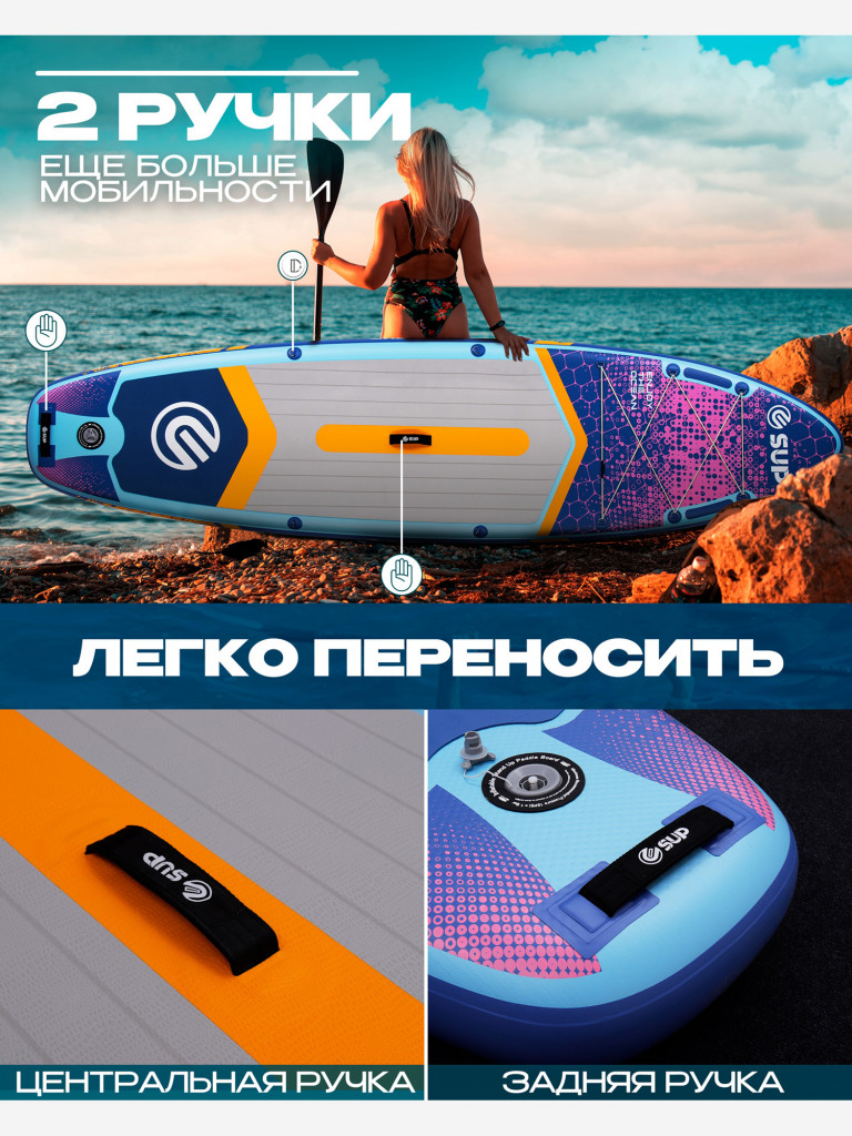 Надувная SUP-доска E-SUP SPARKWAVE 02, 11' 335*83*15 см