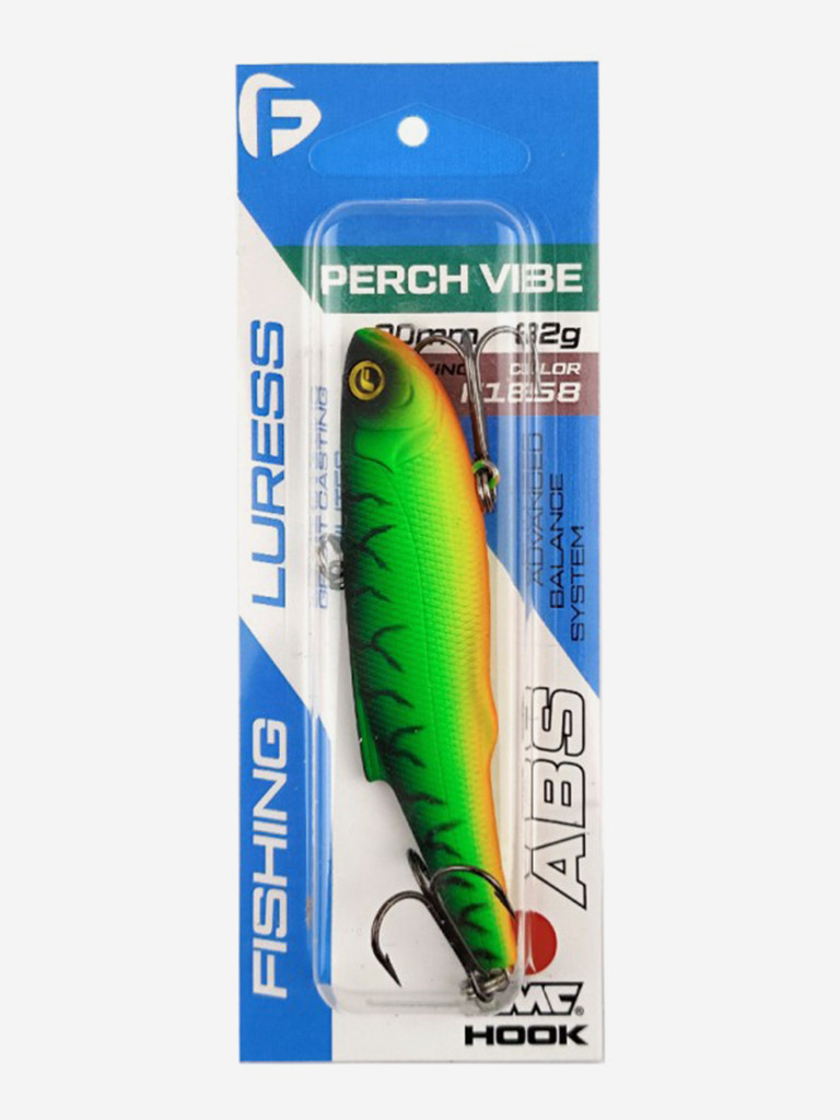 Воблер F-FISHING Perch Vibe 90мм 32г F1858 Тонущий