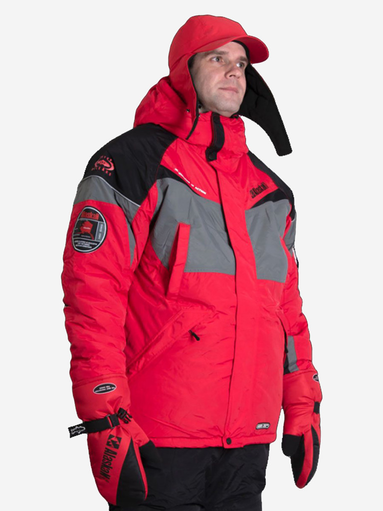 Куртка мужская зимняя Alaskan DAKOTA красная для рыбалки и охоты