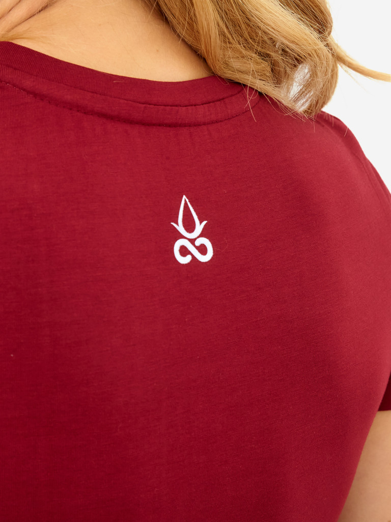 Футболка женская бордовая ANGAMI