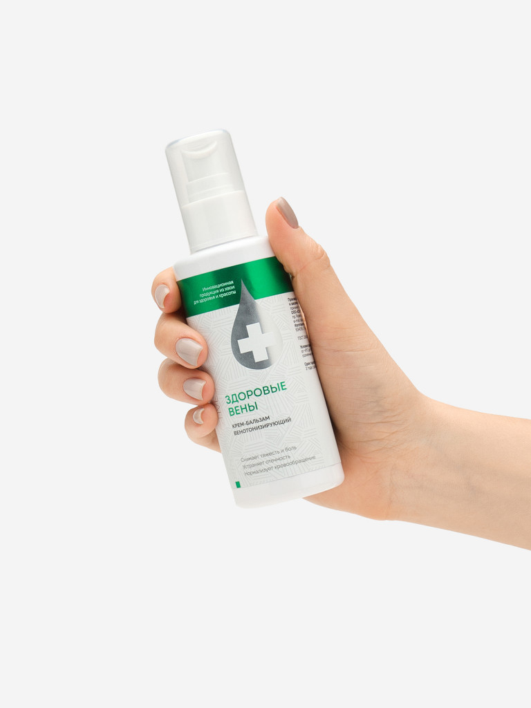 Крем-бальзам венотонизирующий Bioeffective Здоровые вены на основе хвойных экстрактов, 150 мл.