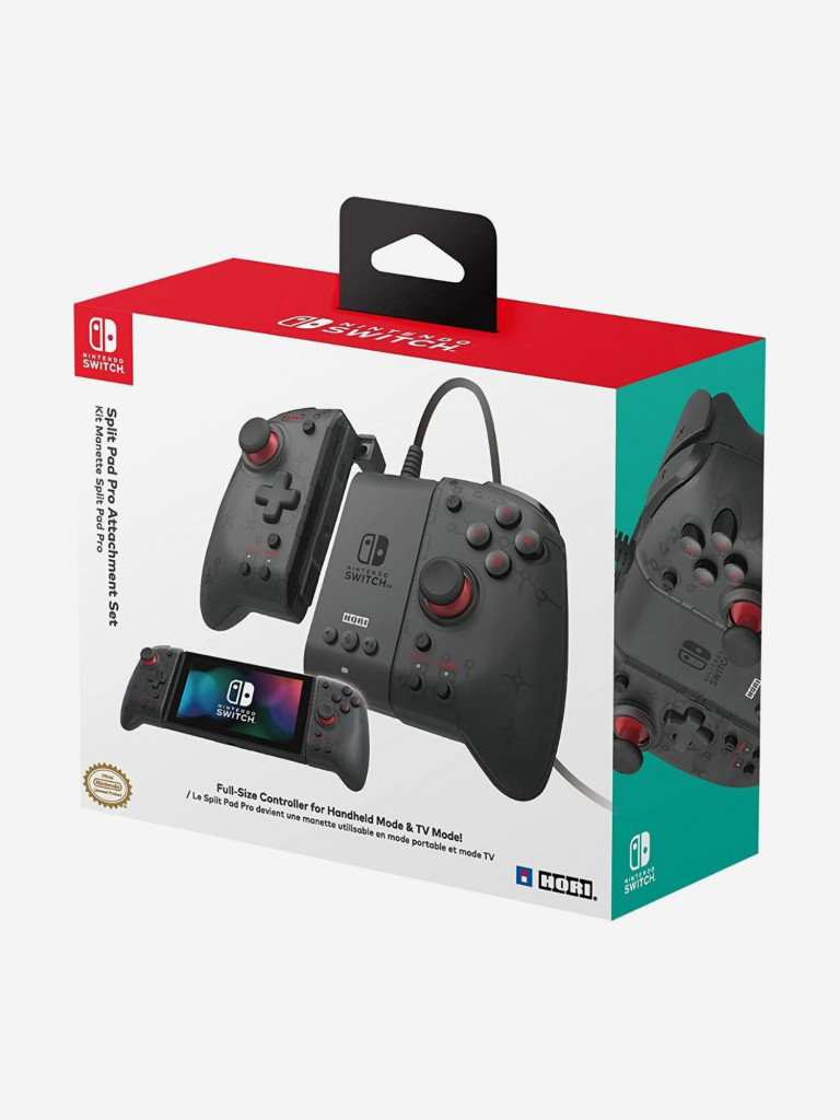 Контроллер HORI для Nintendo Switch Split Pad Pro Attachment Set / Black (NSW-371U)