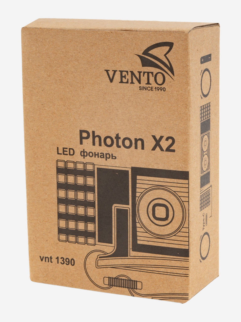 Фонарь налобный светодиодный унисекс VENTO «Photon X2»