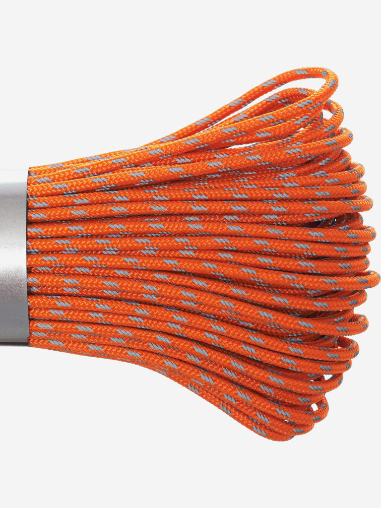 Паракорд 275 (мини) CORD nylon 10м RUS световозвращающий (neon orange)