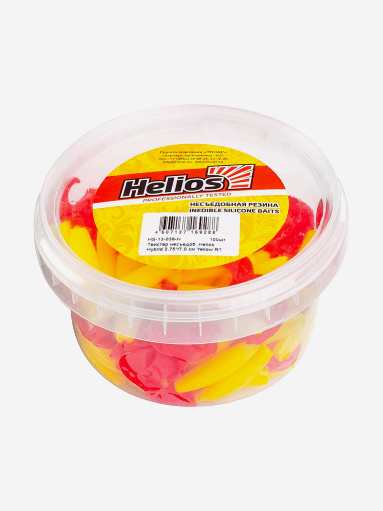 Мягкая приманка Helios Hybrid, 2,75" / 7,0 см, Yellow RT, 100 штук (HS-13-038-N)