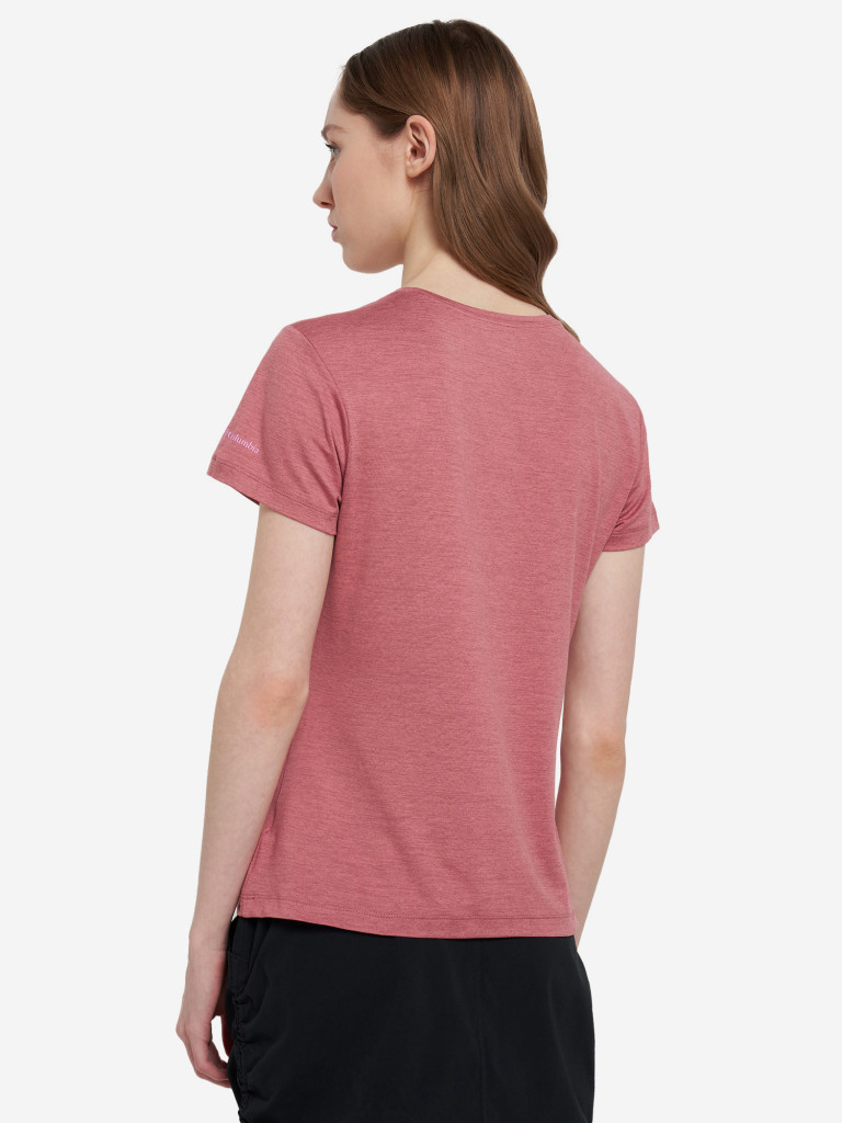 T-shirt Columbia Femme Sloan Ridge Manches Courtes - Graphique Technique Omni-Wick Polyester Recyclé